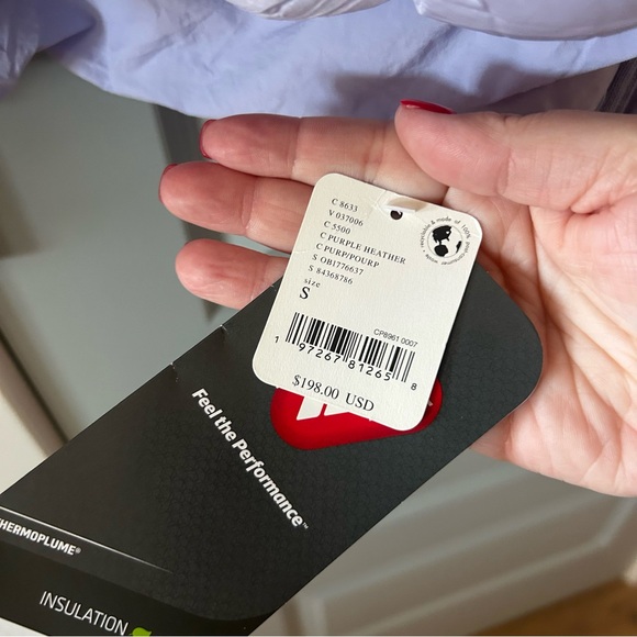 NWT Free People Scrunchy Glossy Pippa Packable Puffer Jacket Purple Heather - Picture 5 of 5